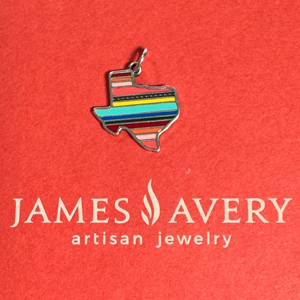 Enamel Texas Serape Charm